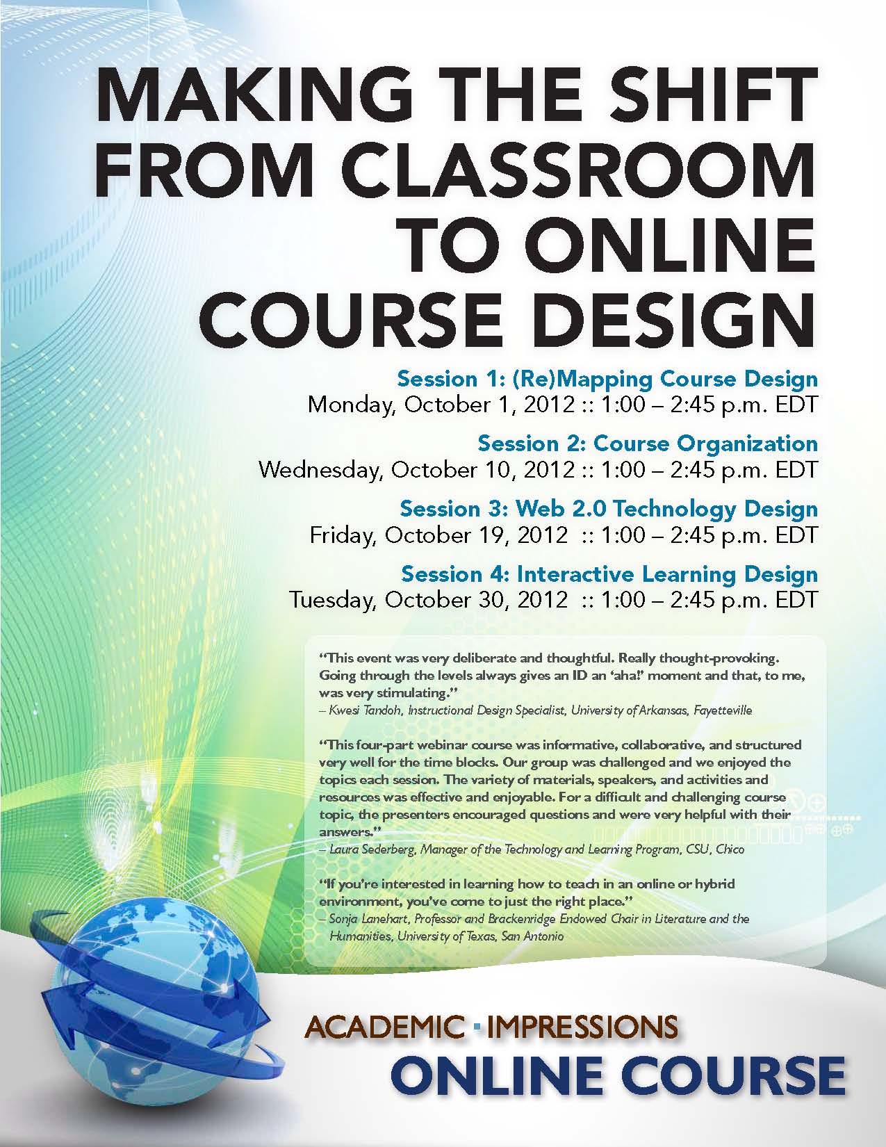 October Online Course