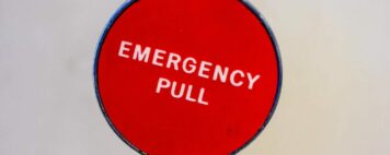 Campus in Crisis: Image of red "Emergency Pull" button