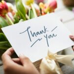 Image of a thank you note