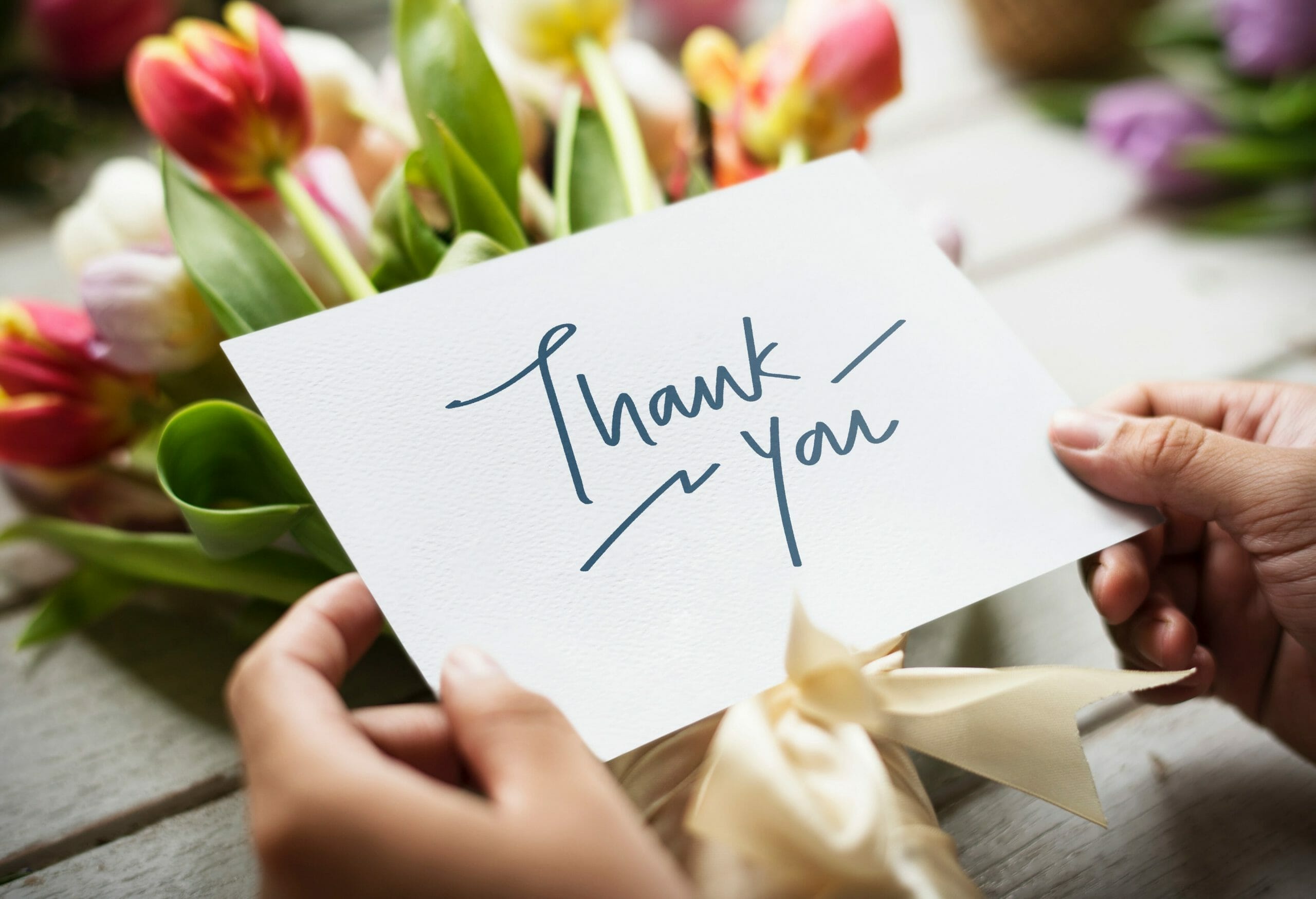 Image of a thank you note