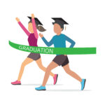 Retention Strategy: Image of Students Crossing a Finish Line