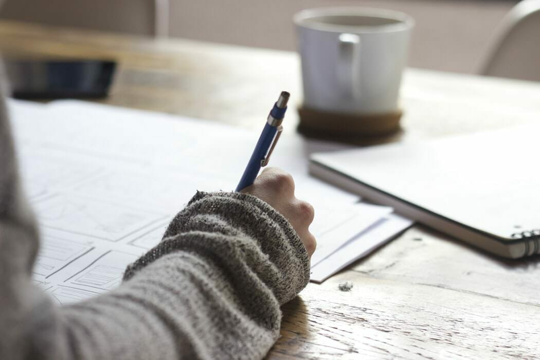 Training Academic Advisors: Image of a Student Studying at a Table