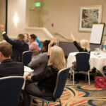 group of attendees at a conference