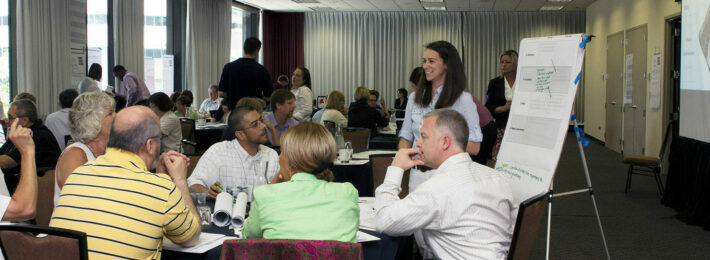 Group of speaker and attendees from Academic Impressions' Alumni Boards Conference