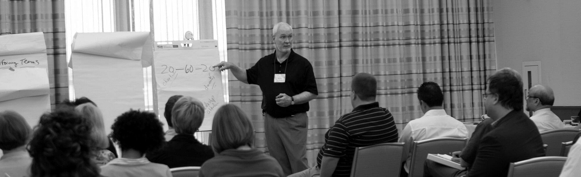 Pat Sanaghan leading a strategic planning discussion