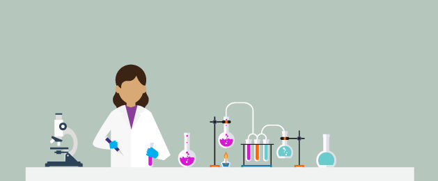 STEAM: A scientist in a lab