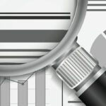 illustration of a report with graphs and charts