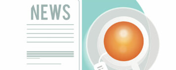illustration of a news article