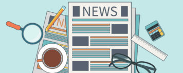 illustration of a news article