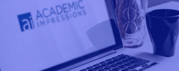 academic impressions logo on a laptop