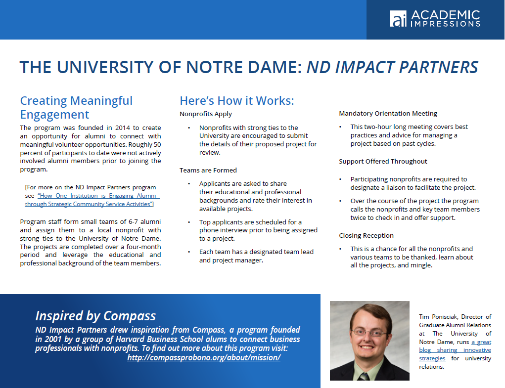 PDF For Notre Dame Impact Partners
