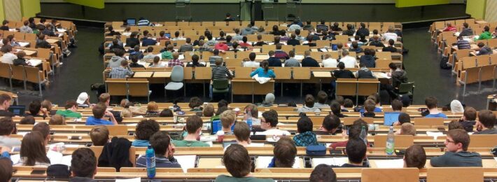 lecture hall full of students
