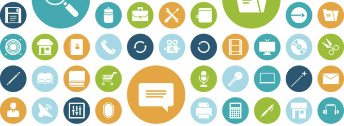 illustrations of badges for online learning