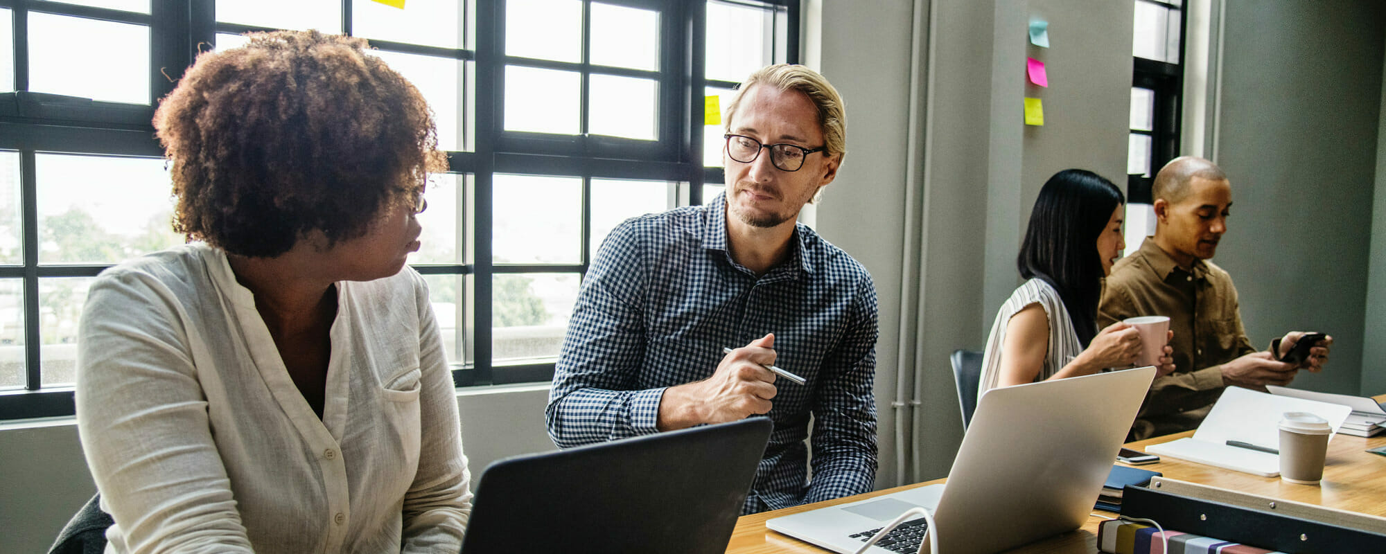 pairs of students or colleagues working together