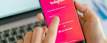 Instagram app on phone