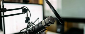 Podcasting set up
