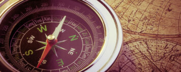 Compass and map