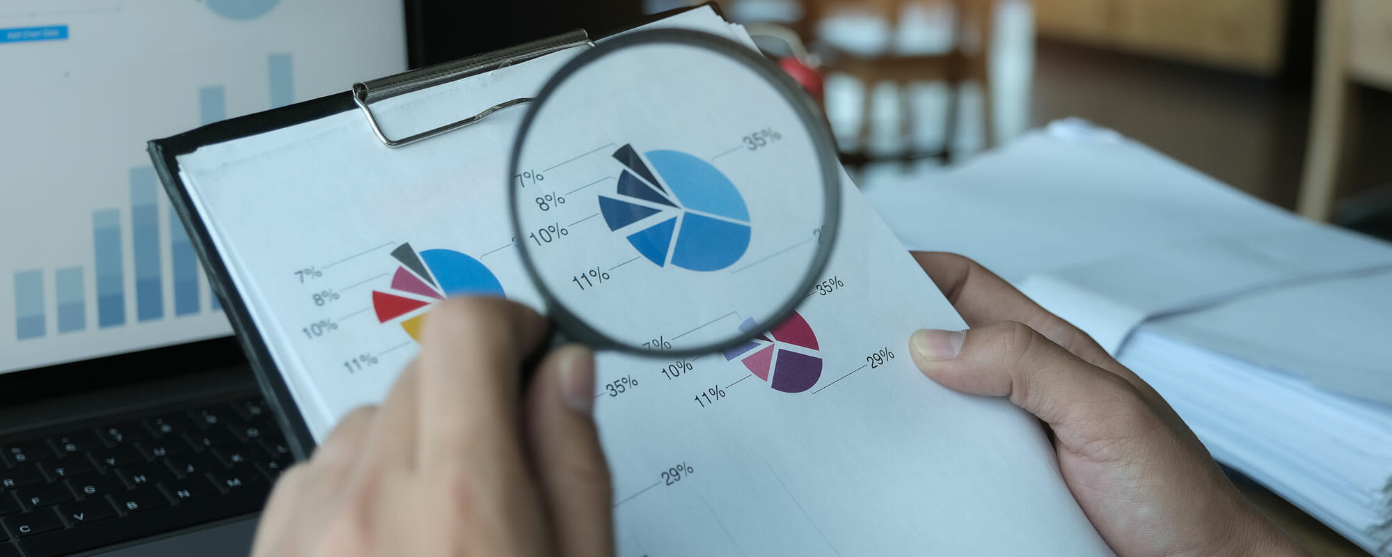 Examining charts