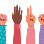 Women's hands in the air