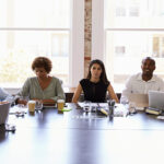 Board members in a meeting