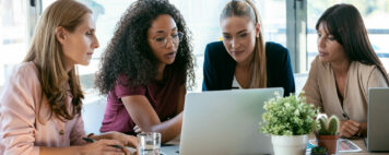 Business women in a meeting