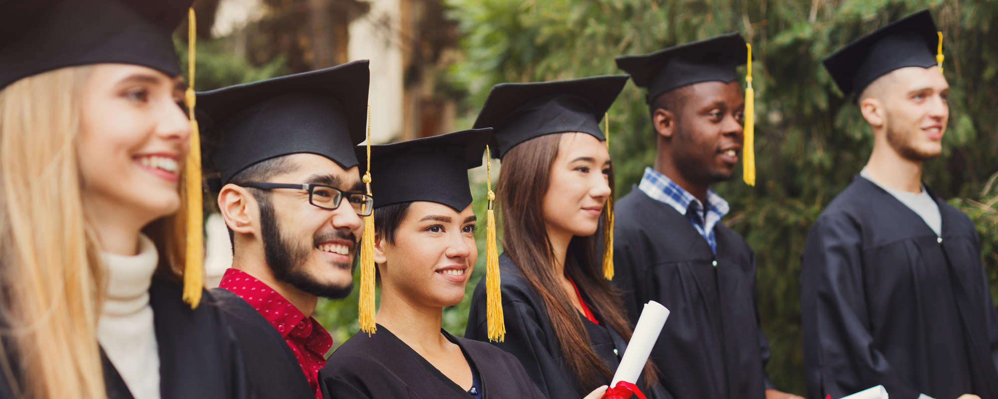 Students on graduation day