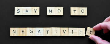Say no to negativity tiles