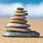 Stacked zen stones