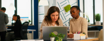 Diverse women in a business meeting