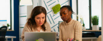 Diverse women in a business meeting