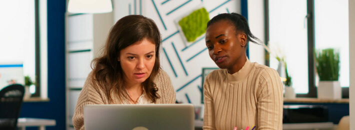 Diverse women in a business meeting