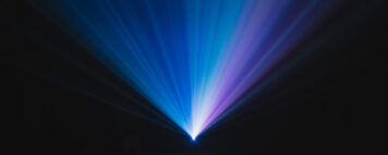 Colorful beams of laser light