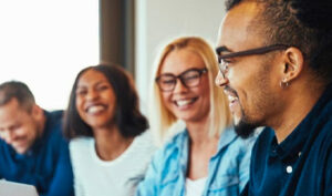 Young professionals in a meeting