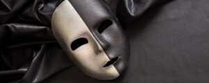 Two faced venetian mask