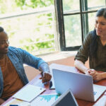 Meeting with diverse professionals