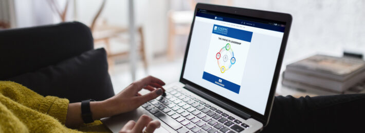 Person taking 5 Paths Assessment online