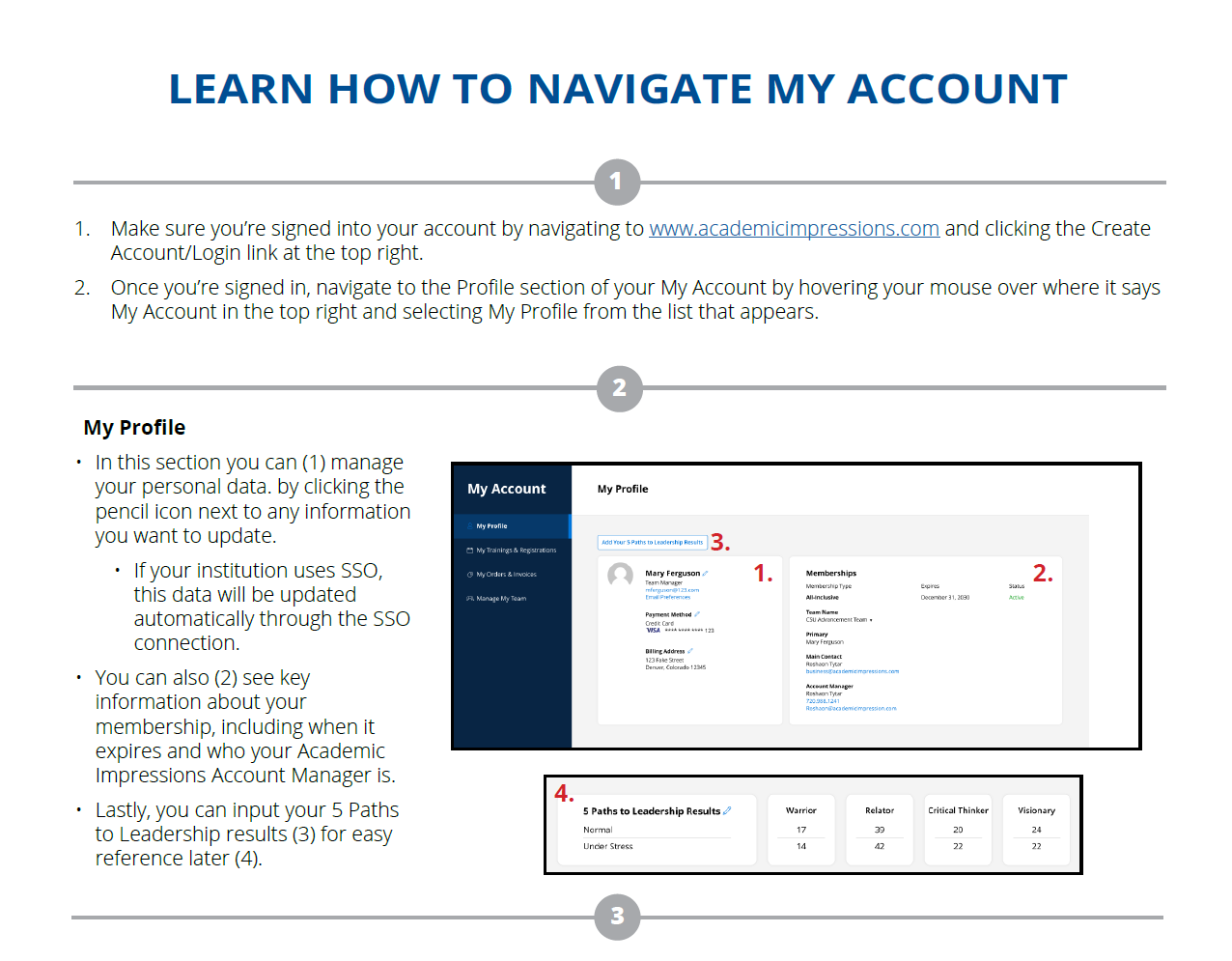 Image of "Learn How to Navigate My Account" PDF