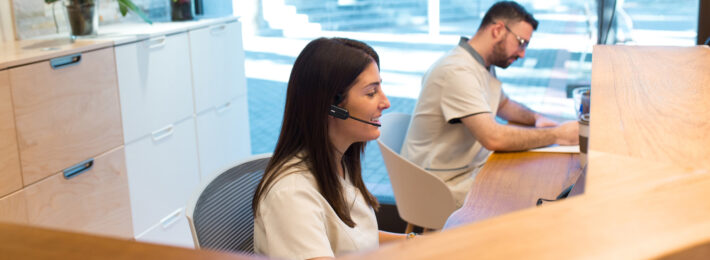 Customer service desk