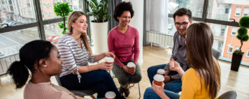 Supervisors meeting in a circle
