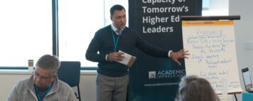 Image of Amit Mrig presenting at a leadership workshop