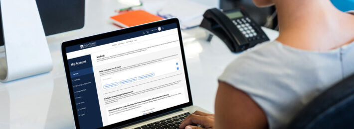 Young professional on the MY Path page.